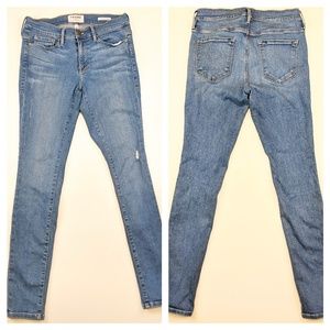 FRAME 29 Le Skinny de Jeanne distressed Jeans